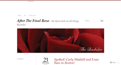 Desktop Screenshot of afterthefinalrose.me